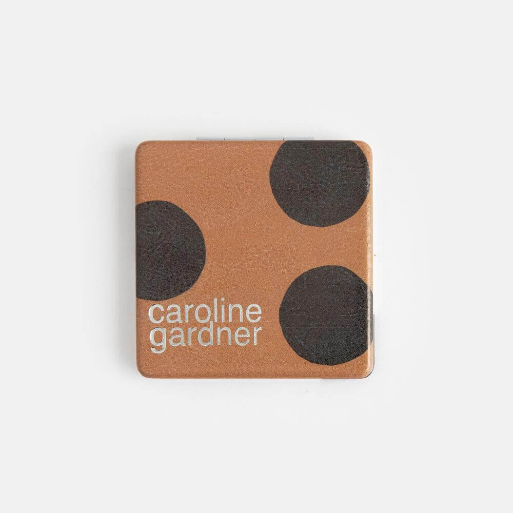 Caroline Gardner Scattered Dot Square Pocket Mirror